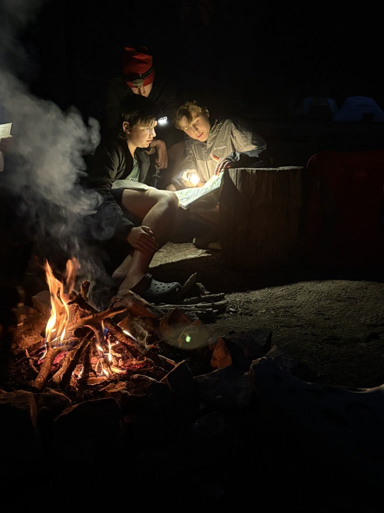 Troop 5 2025 June Philmont Camp Fire Map Study